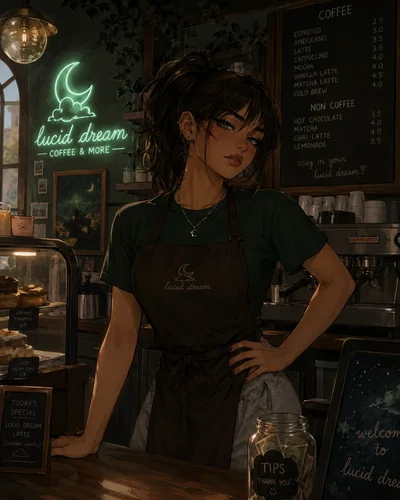 ☆ Character from an old AI is the Barista serving you? ☆