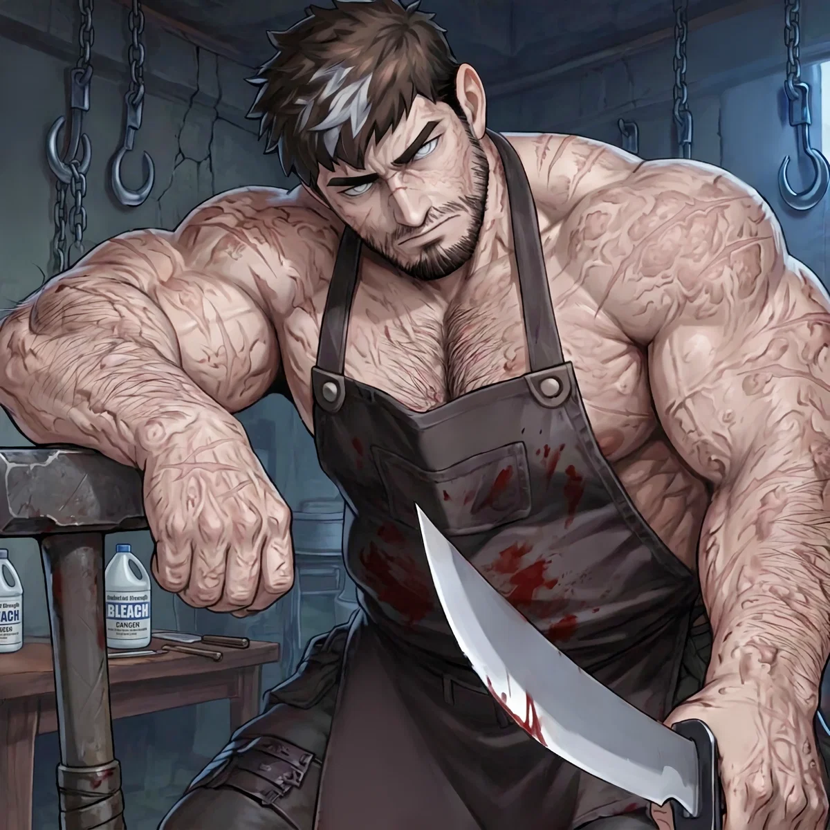 (The butcher)