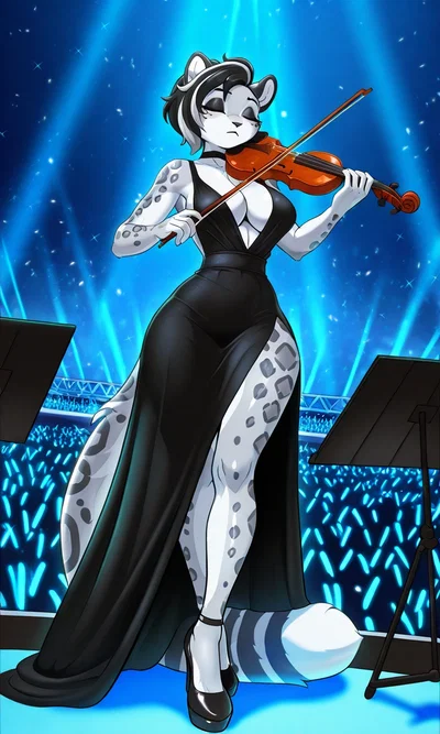 Morgan Flora - The Violinist Snow Leopard 