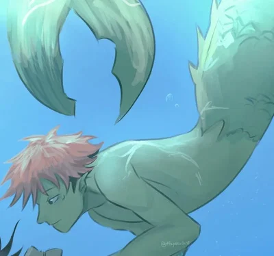 Yuji Itadori || Merman ☆ Requested 