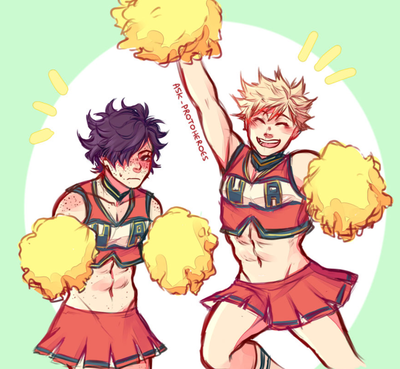 Accidentally joined a cheerleader club-mha