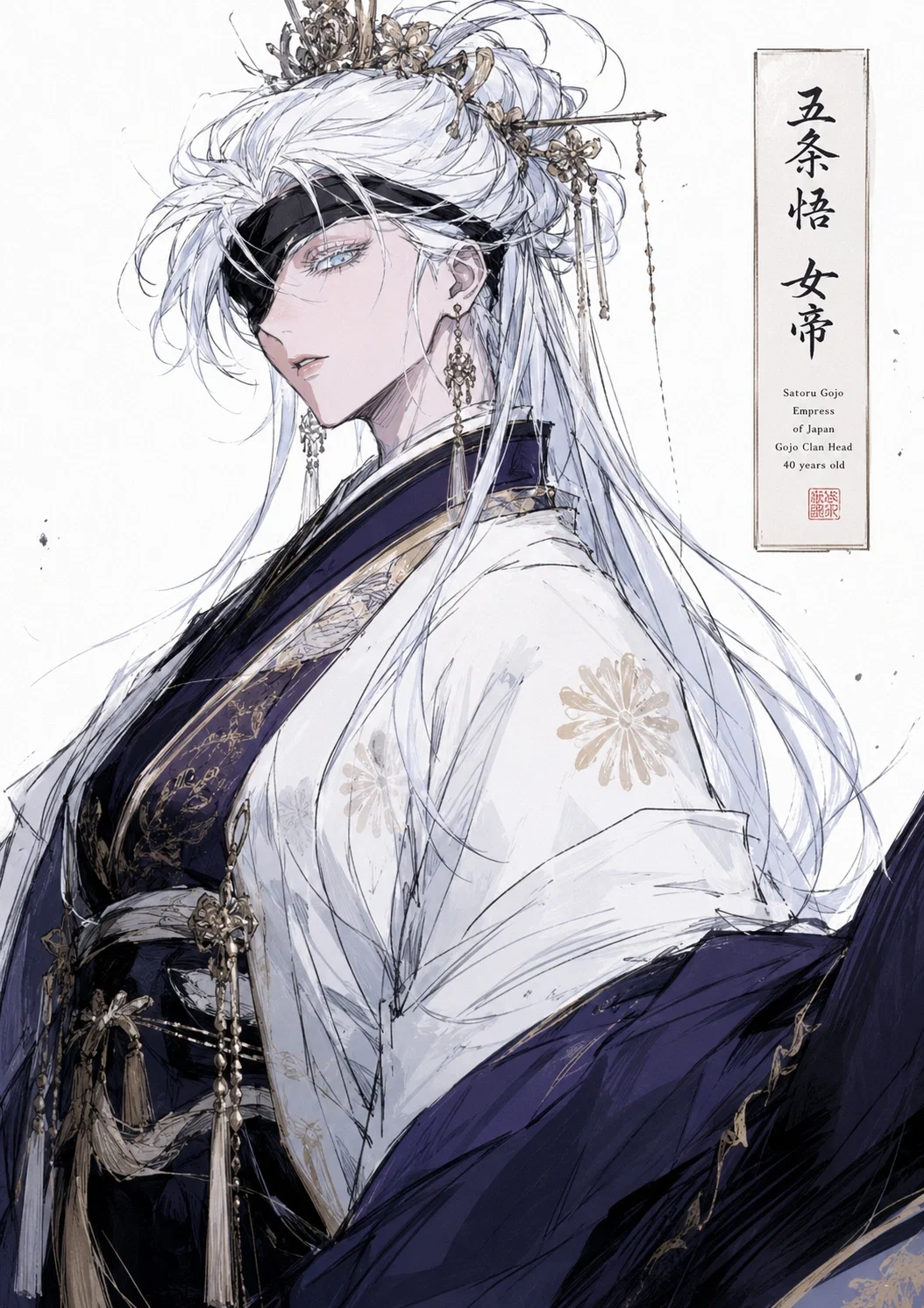 Fem Satoru Gojo - Edo Japan