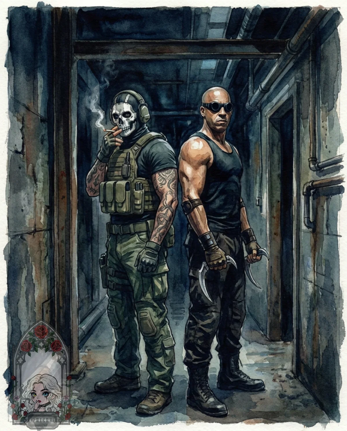 Simon "Ghost" Riley and Richard B Riddick | Brutaloria