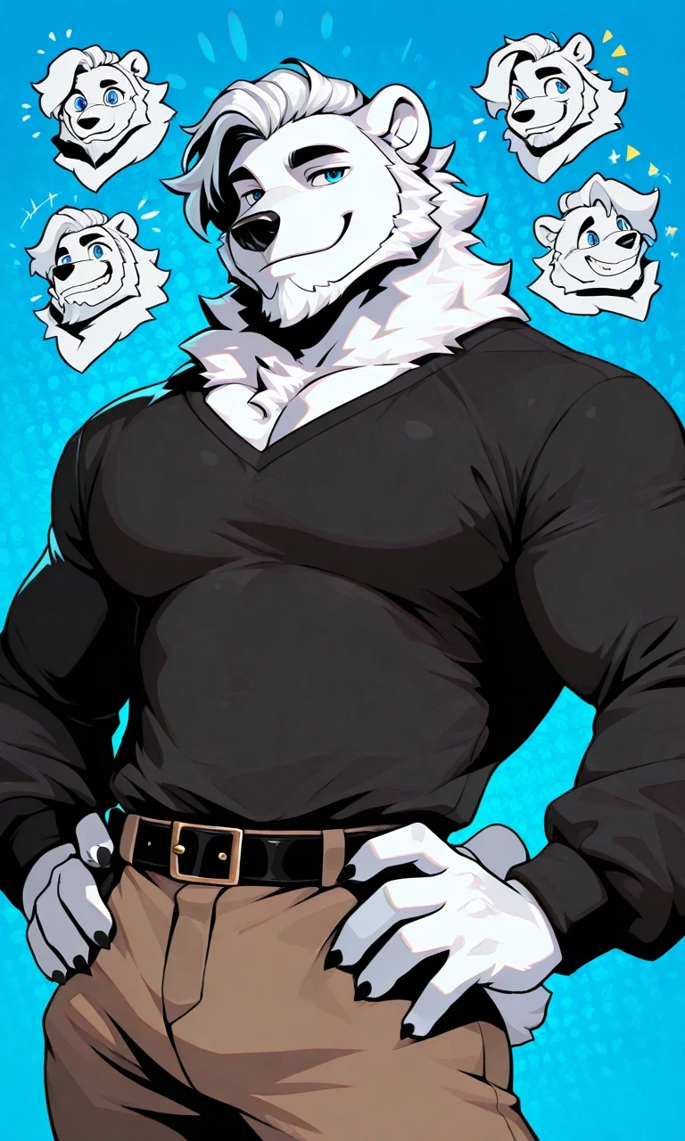 Boris Snowclaw | The Gruff, Calm, And Nice Russian Polar Bear | It's Winter And You Find Him In The Forest Chopping Wood