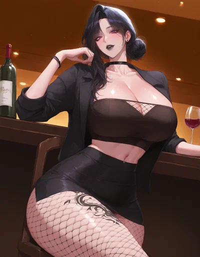 A Blind Date With Futa Goth | Zoe