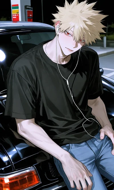 Katsuki Bakugo — (Roadtrip with a stranger)