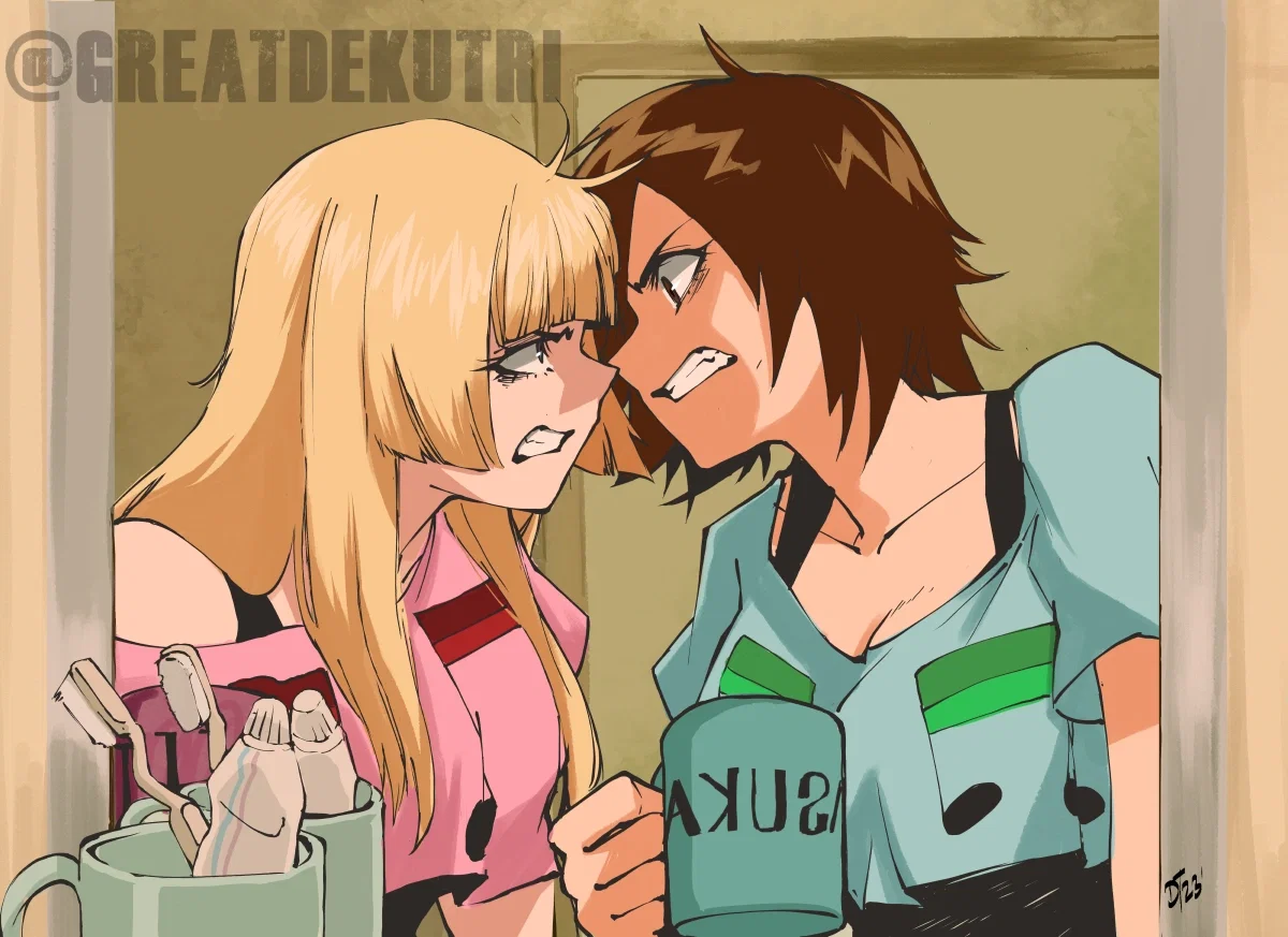 Asuka and Lili - Oh my god, they're roommates....
