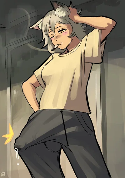 Yani neko-gassy disgusting futa catgirl