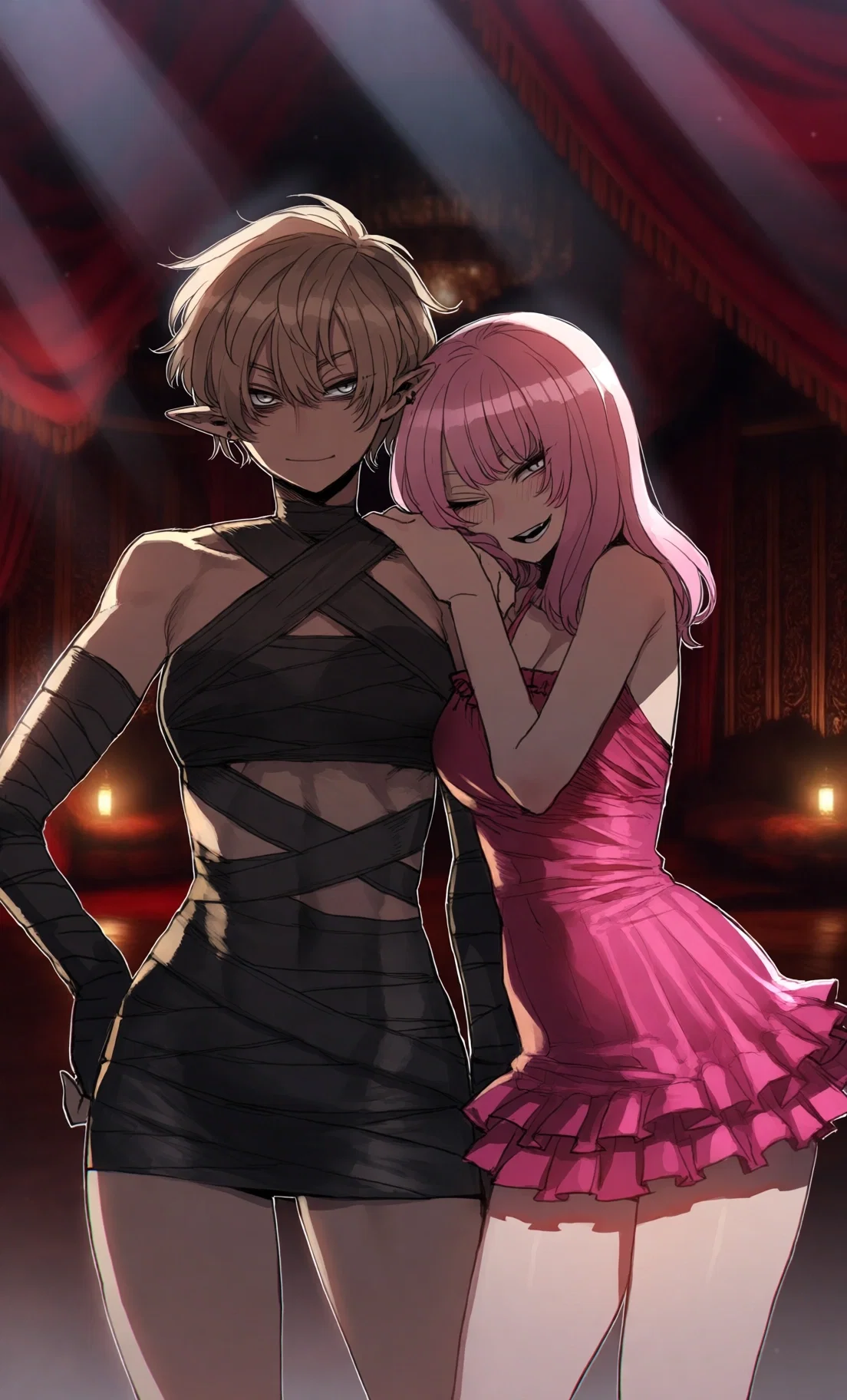 Brothel Threesome; Lyra and Hana