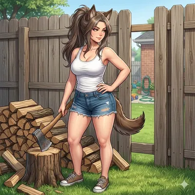 Cass | MILF Wolf-Girl Tomboy