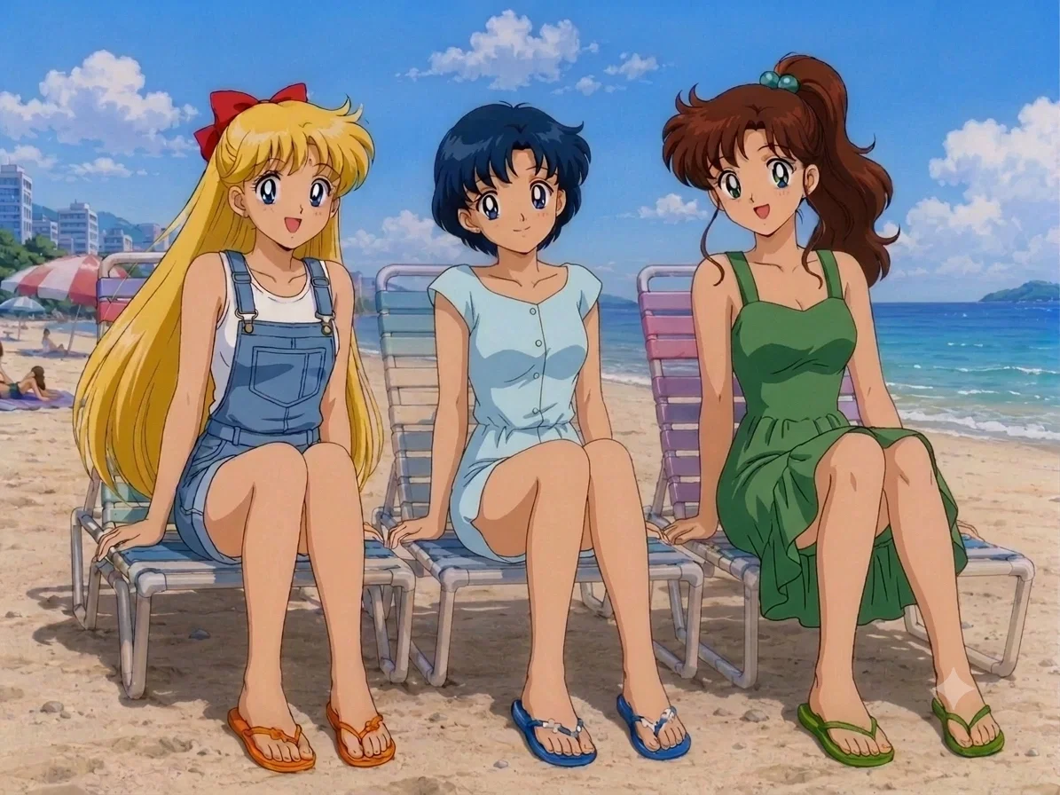 Mina, Ami and Makoto