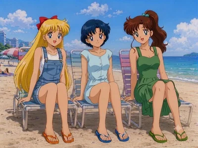 Mina, Ami and Makoto