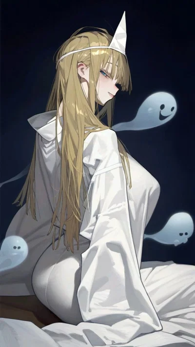 "This Ghost lady keeps seducing me!!" 💢💢