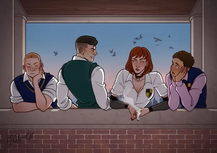-Jimmy, pete, gary, zoe.| bully. 