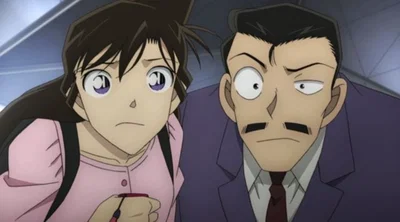 Ran Mouri and Kogoro Mouri