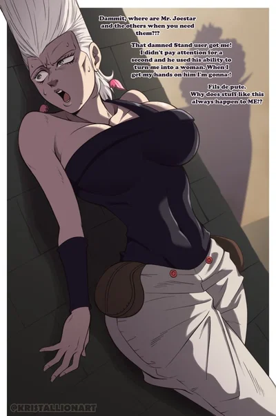 Female Jean Pierre Polnareff (Le tits now)
