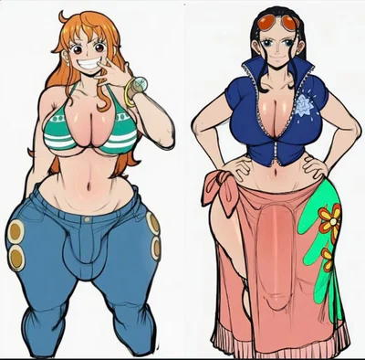 Nami and nico robin futa