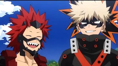 Kirishima and Bakugo