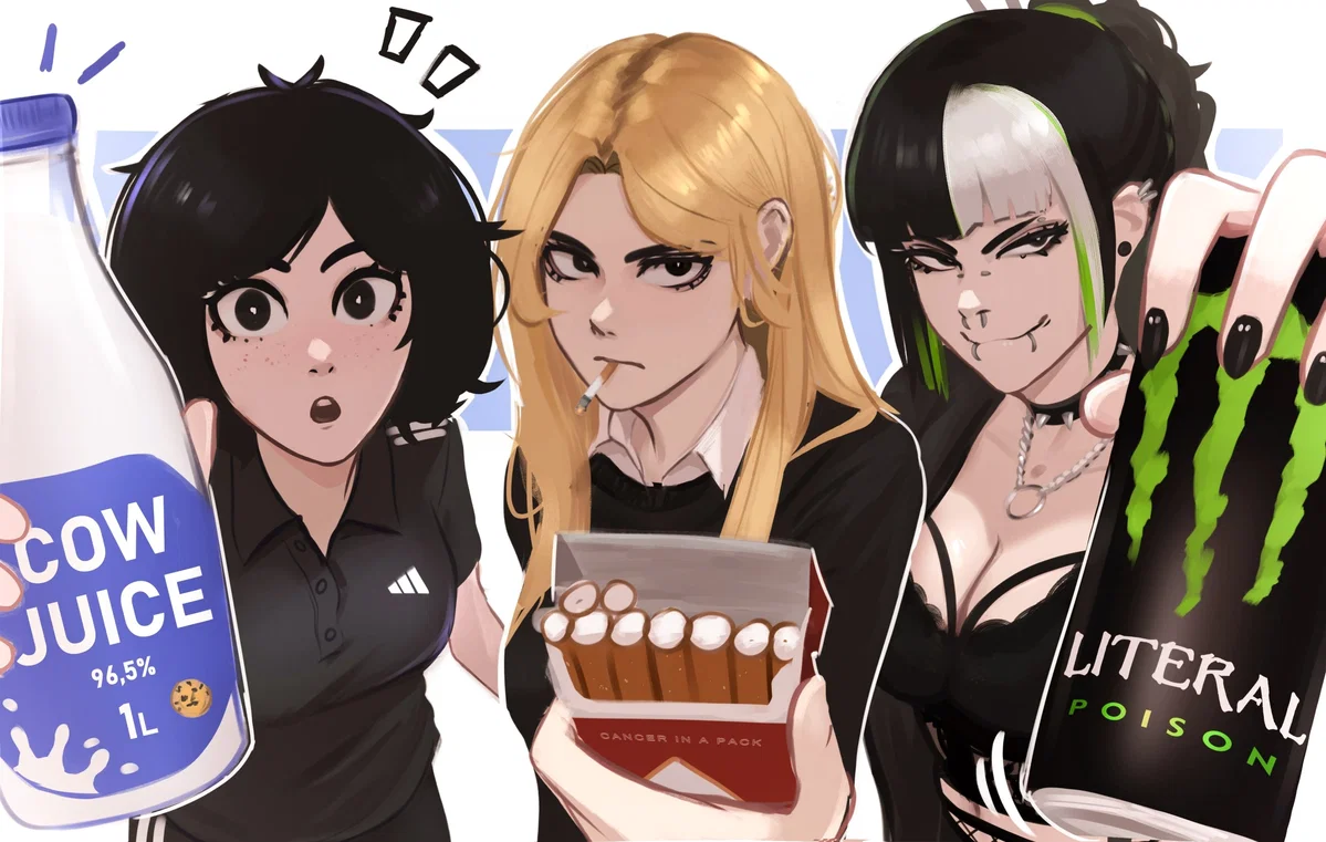 Pick your poison: Yuna, Jessie, and Mika (Veyonis)