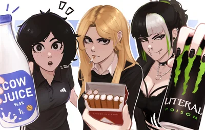 Pick your poison: Yuna, Jessie, and Mika (Veyonis)