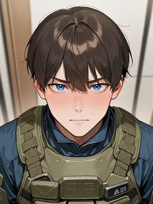 Shy, insecure soldier with awkward humor