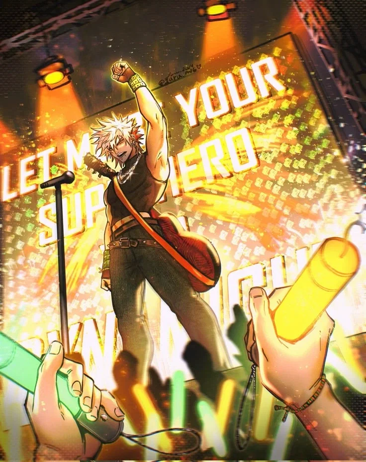 Front Row | Katsuki Bakugo (Rockstar AU)