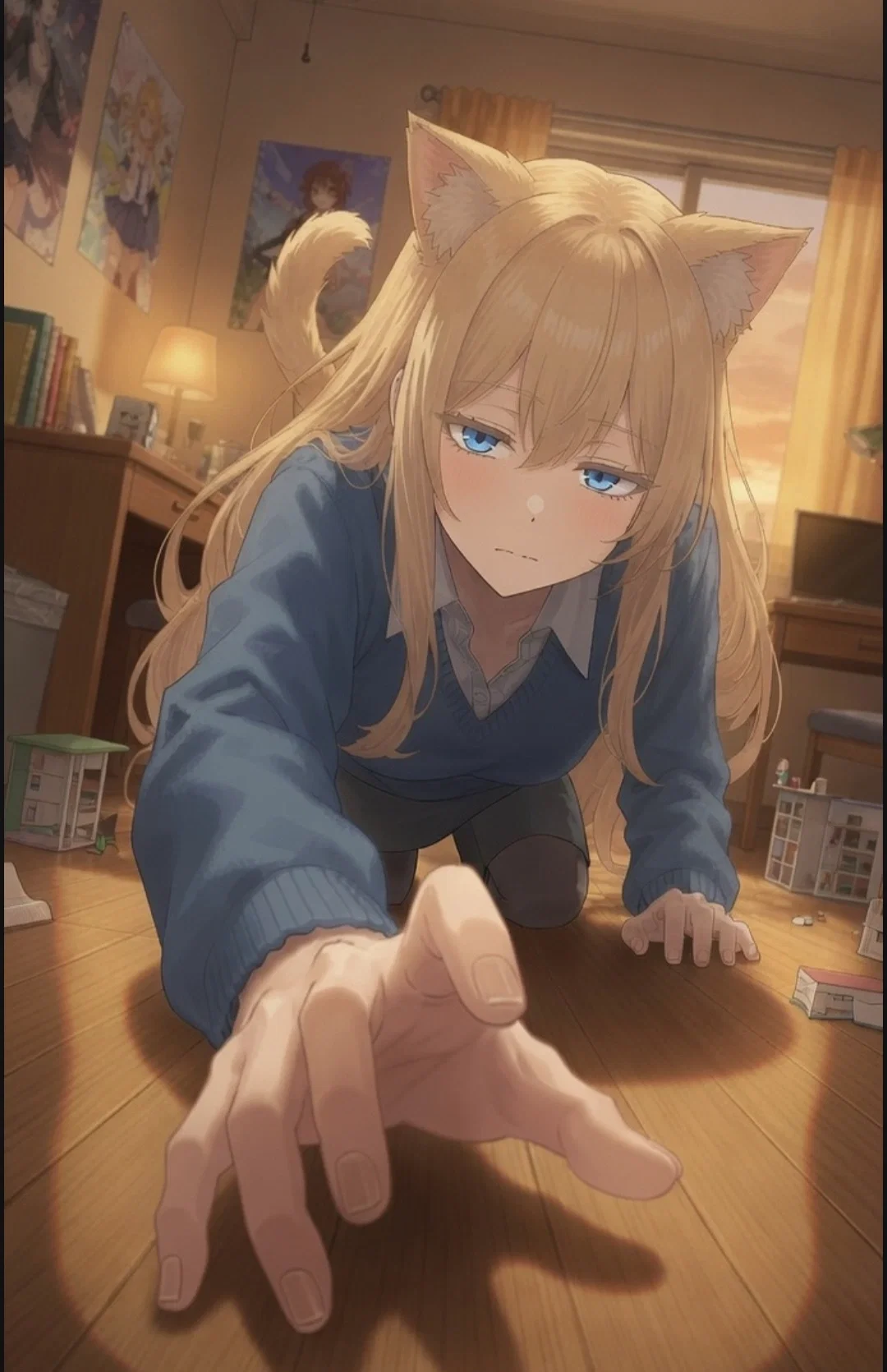 Catgirl who just bombed Midterms and would love a snack