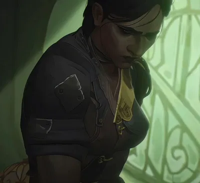 Sevika- quit staring .