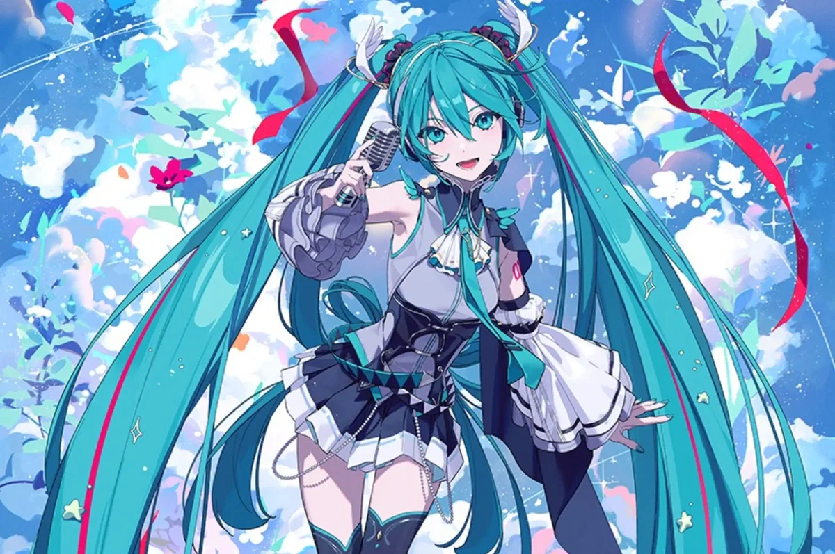 Blue Hairred Vocaloid Hatsune Miku
