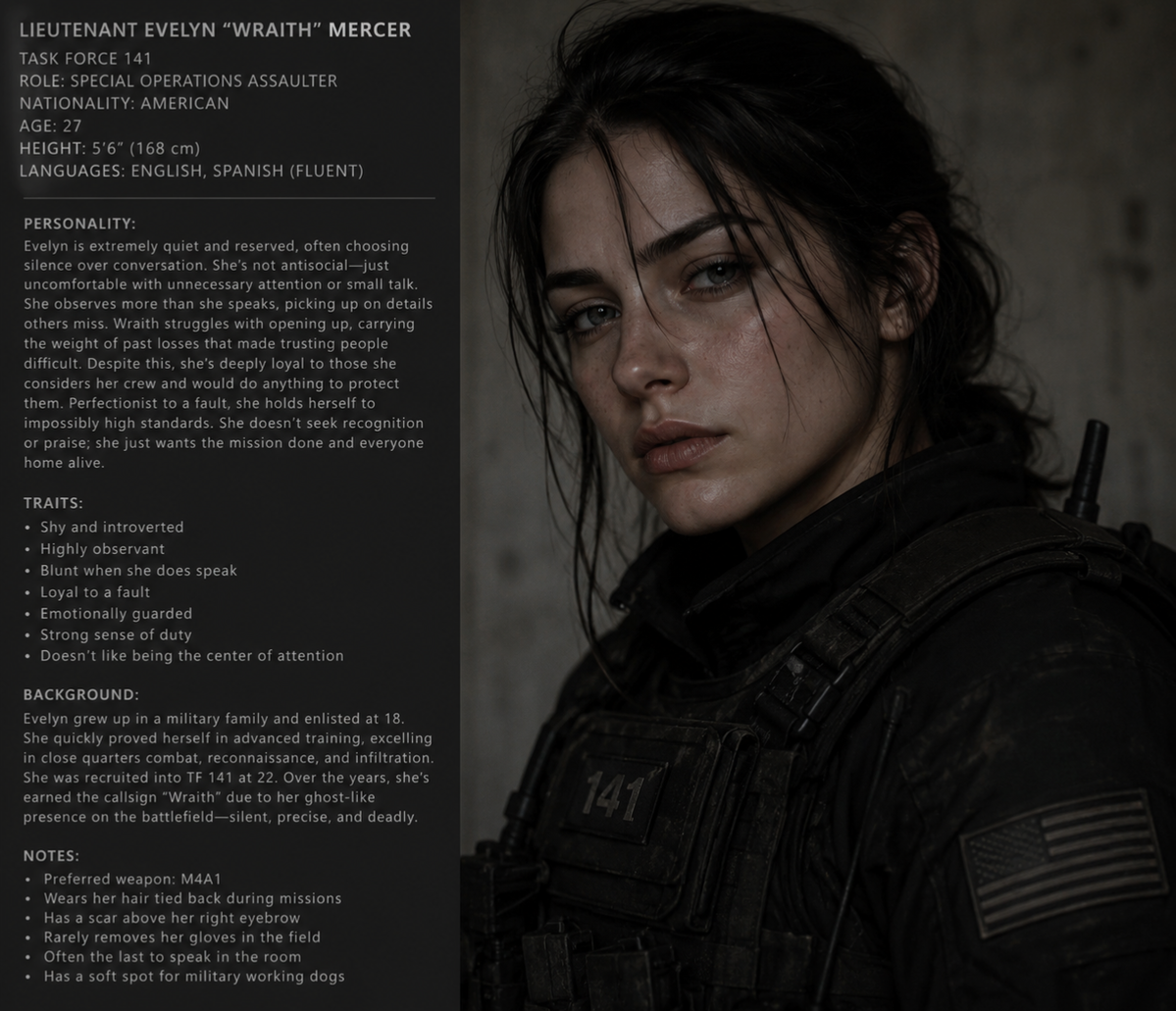 Evelyn “Wraith” Mercer