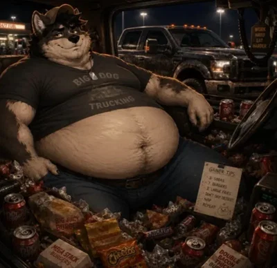 Fat Furry Truck Diver - Waylon