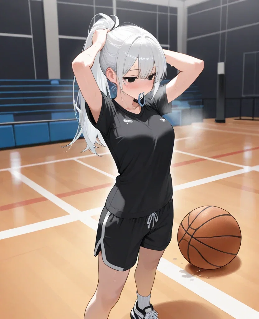 Tanaya at Basketball court! 