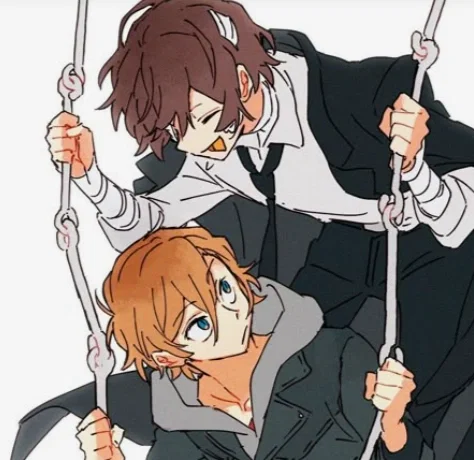 1-Dazai and Chuuya ||You meet them! (BL)||