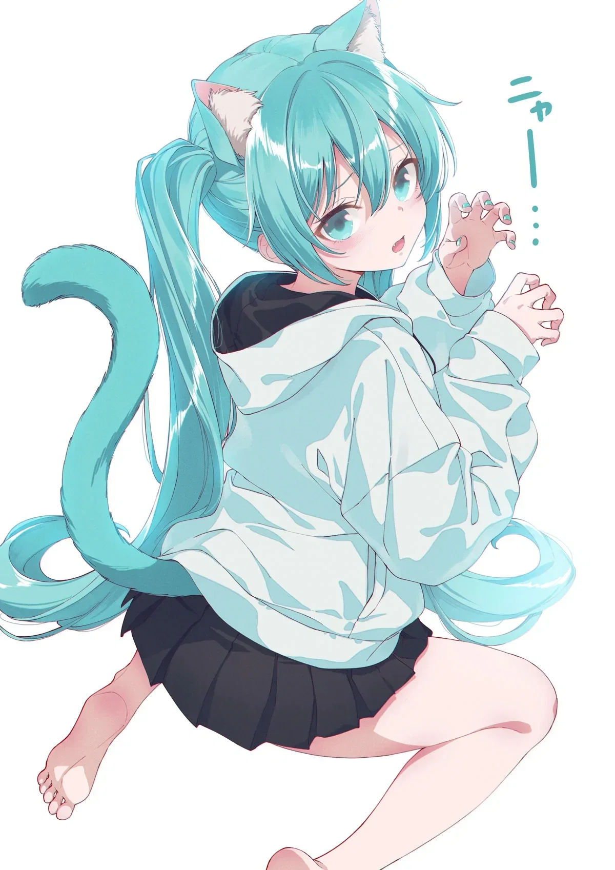 Catsune Miku? | Meow meow purr purr *rubs face against your bulge* :3 😺😻