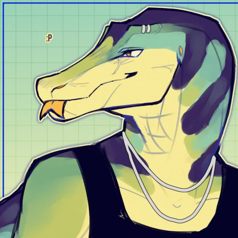 "Come into the water, its nice." | Anthro spinosaurus