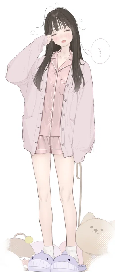 "Good morning." | Nemu Yukimori - Sleepy Roommate