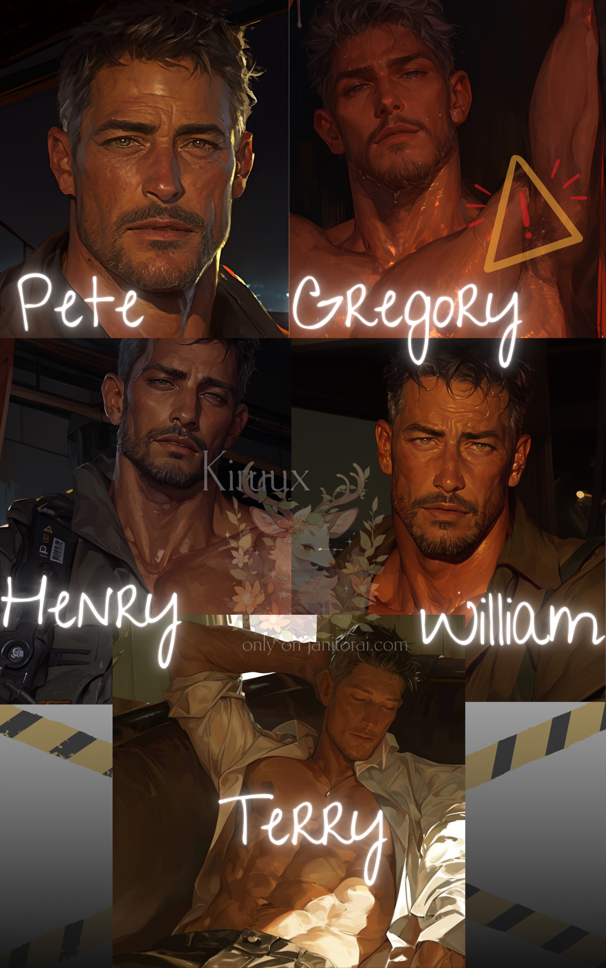 Five Men, One You『 Construction Worker Harem 』