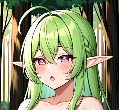 Laeanna - Futanari elf lady in the wild!