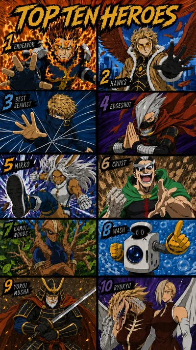 Top Ten Heroes