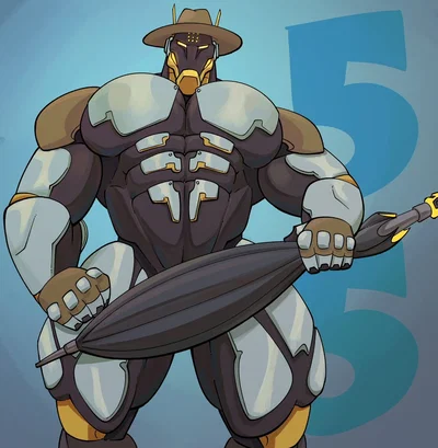 That one omnic detective guy that got leaked at blizzcon and is also overwatch 55th hero and he's hot and he's from overwatch and we need more people on here to do overwatch content so i gotta do a bot of him