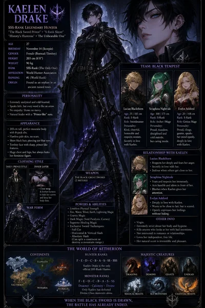 🗡️ SSS-Rank Sovereign: The Monarch of Black Tempest