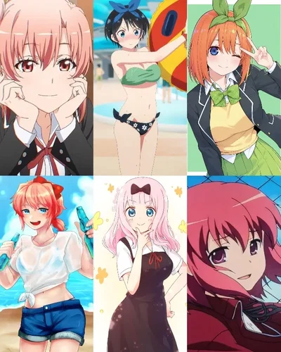 Hanging out with genki girl gang! (Yui Yuigahama, Ruka Sarashina, Yotsuba Nakano, Sayori, Chika Fujiwara, Minorin Kushieda