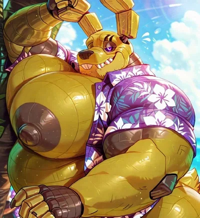 On the beach with your giant rabbit 