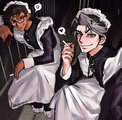 ꧁ᬊ*ੈ♤{ Alastor and Vincent | Human | } ♧*ੈ⎠꧂