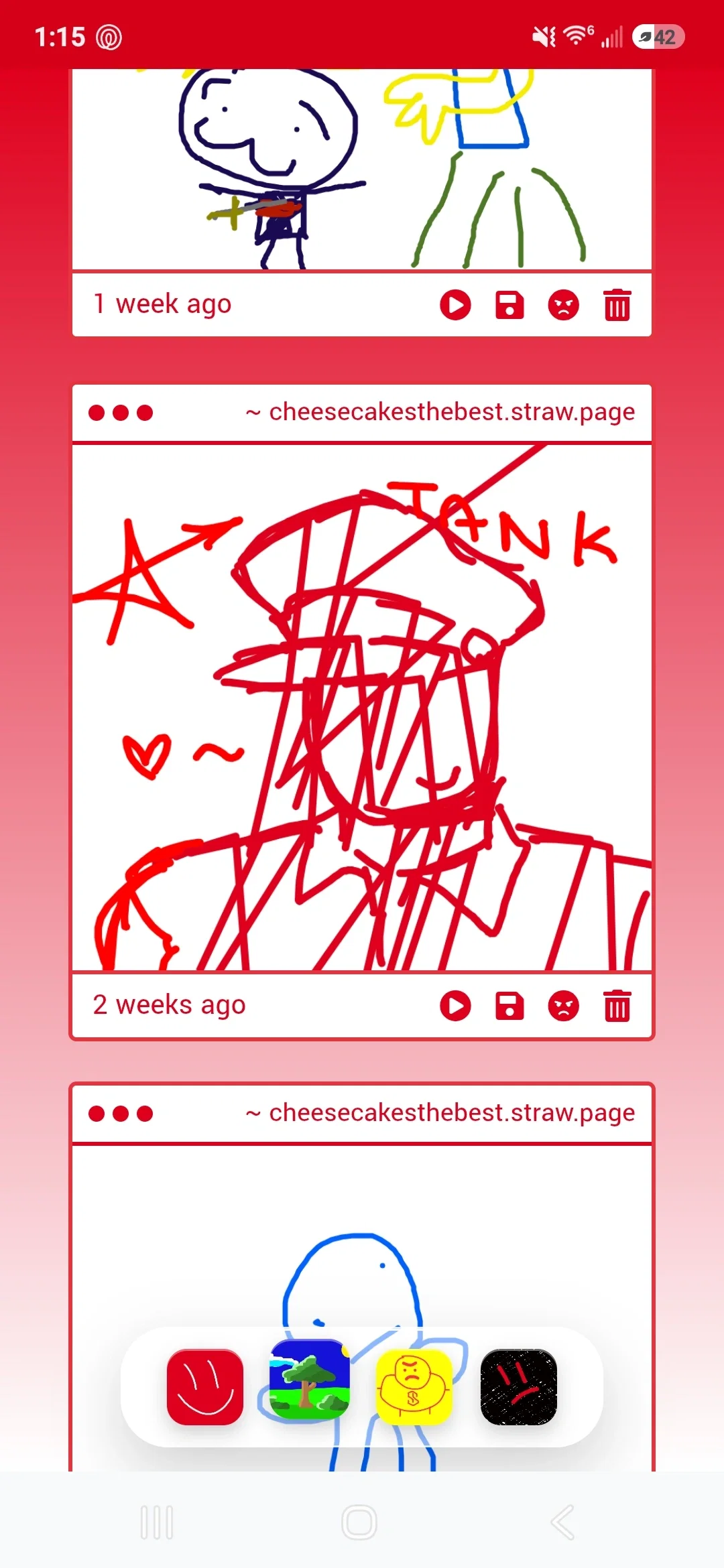 Someone tried drawing tank for me and raged :( I love it tho 😭