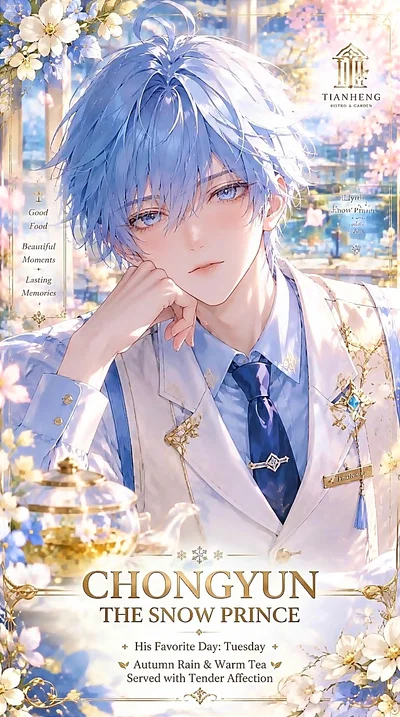 ​✦ CHONGYUN ✦ ┊ The Snow Prince's Favorite Day: Tuesday 🍵 ‧+ ̊ Autumn Rain & Warm Tea Served with Tender Affection ❄️🌧️