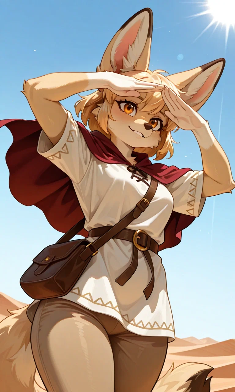 Isekai'd to a world ruled by furries #7 [Layla al-Sahra the Merchant Fennec Fox]