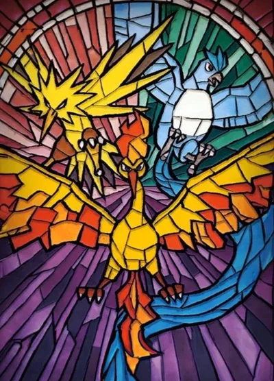 Three birds - Moltres, Zapdos and Articuno