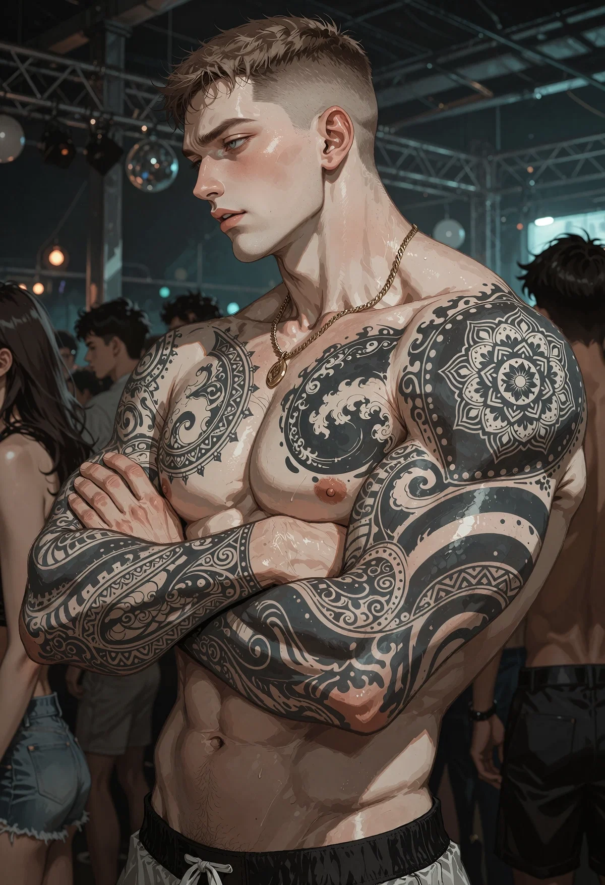 Rocco — first to strip, first to chant