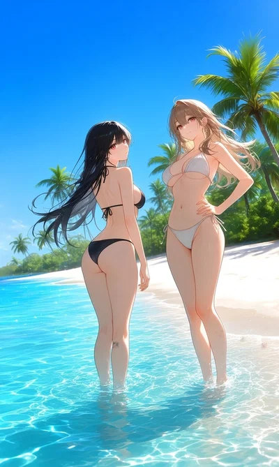 Stuck island with two girls ❤️‍🔥